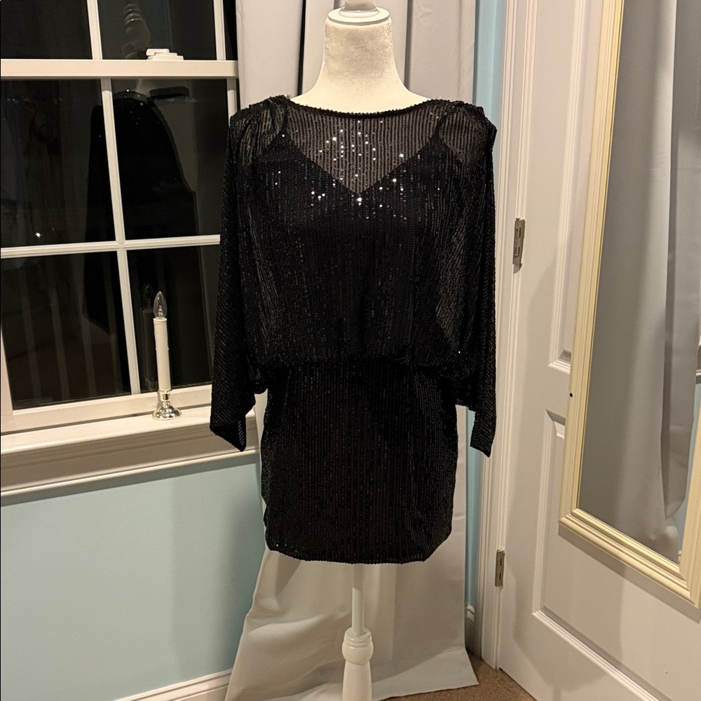 DO+BE Black Sequin Mini Dress